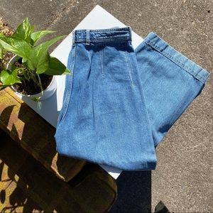 Crop Wide Leg Denim